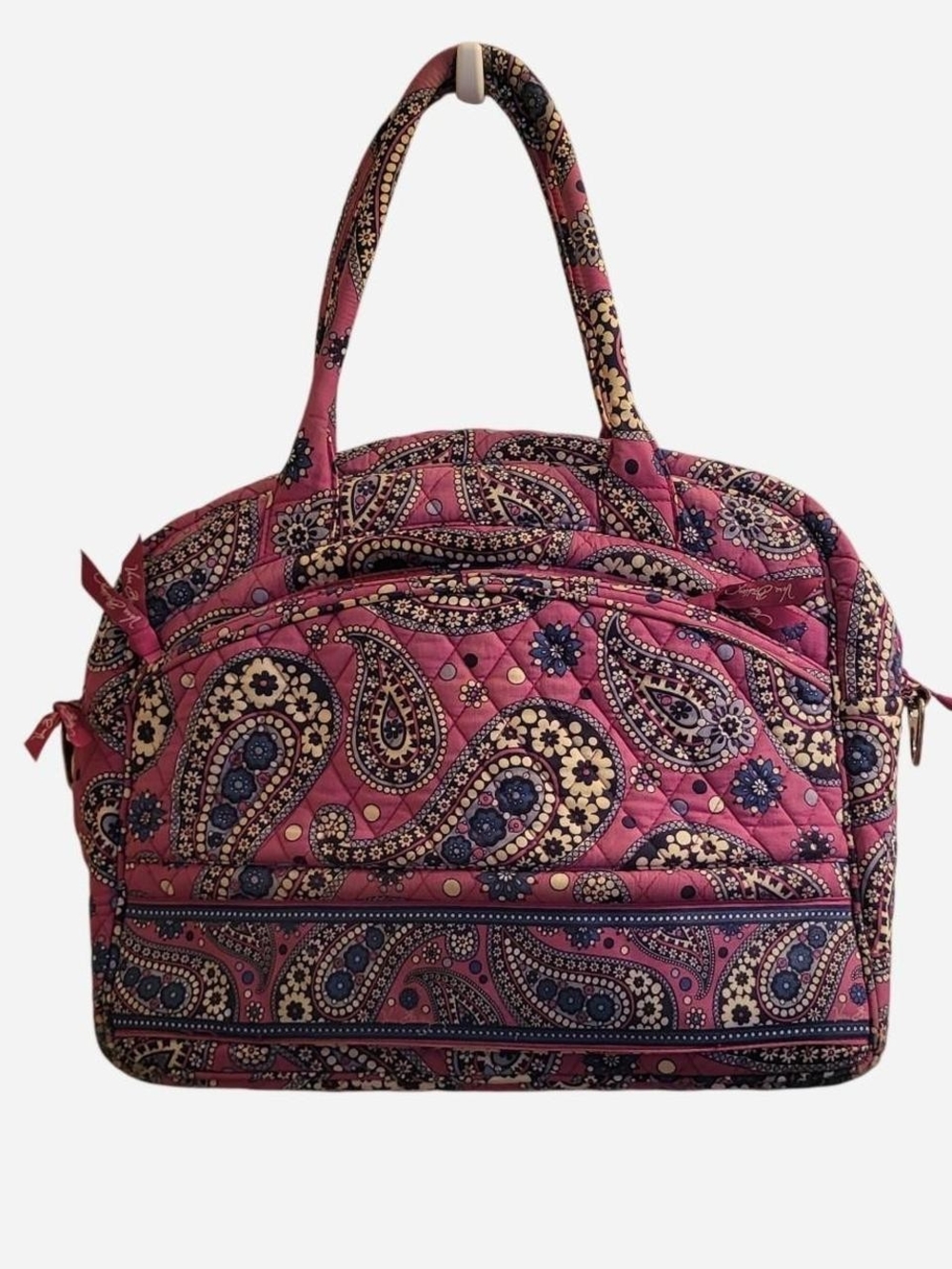 Quilted Pink Paisley Shoulder Bag – Vera Bradley Style